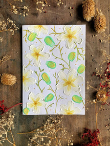 Hand Painted Daisy Vines Card