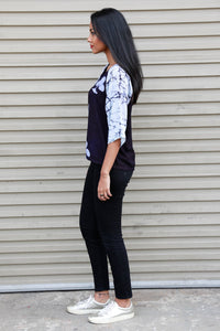 Batik Clubs Top - Black - Fashion Market.LK