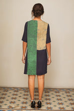 Load image into Gallery viewer, Navy block Batik Shift dress - Fashion Market.LK
