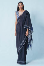 Load image into Gallery viewer, Urban Drape Jade Wave Handwoven Saree
