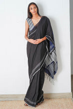 Load image into Gallery viewer, Urban Drape Jade Wave Handwoven Saree
