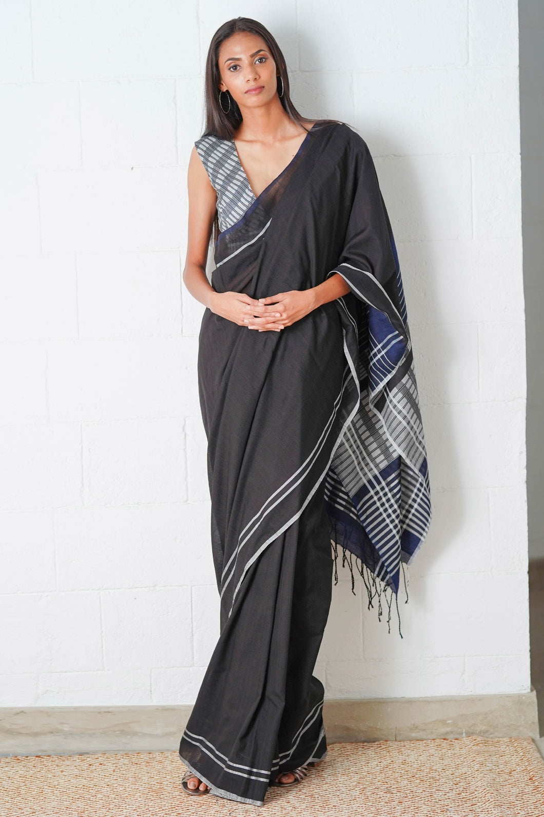 Urban Drape Jade Wave Handwoven Saree