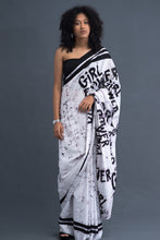 Load image into Gallery viewer, Urban Drape Girl Power Batik Saree - Fashion Market.LK
