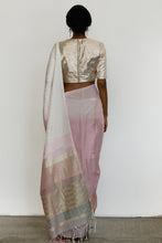 Load image into Gallery viewer, Urban Drape Luxe Blush Pink Pastel Handwoven Saree - Fashion Market.LK

