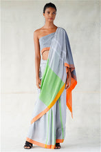 Load image into Gallery viewer, Urban Drape Coded Colour Saree
