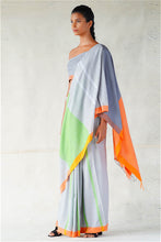 Load image into Gallery viewer, Urban Drape Coded Colour Saree
