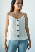 Load image into Gallery viewer, MENDES CEYLON - Summer Linen Camisole White
