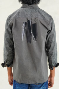 Foil Camouflage ZIP-UP Long Sleeves Shirt