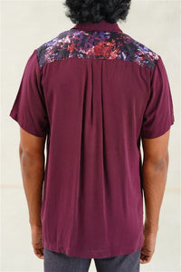 Abstract Floral Casual Short-Sleeve Shirt