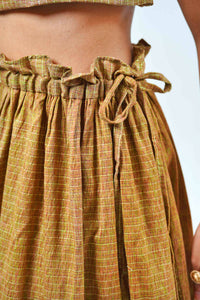 CLARA MINNELLI - Olive Scrunch Skirt