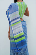 Load image into Gallery viewer, Urban Drape Tropical Fern Green Handwoven Saree
