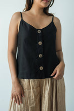 Load image into Gallery viewer, MENDES CEYLON - Summer Linen Camisole Black
