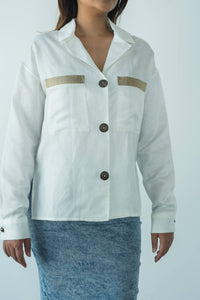 MENDES CEYLON -Smart Shirt with Lepel White