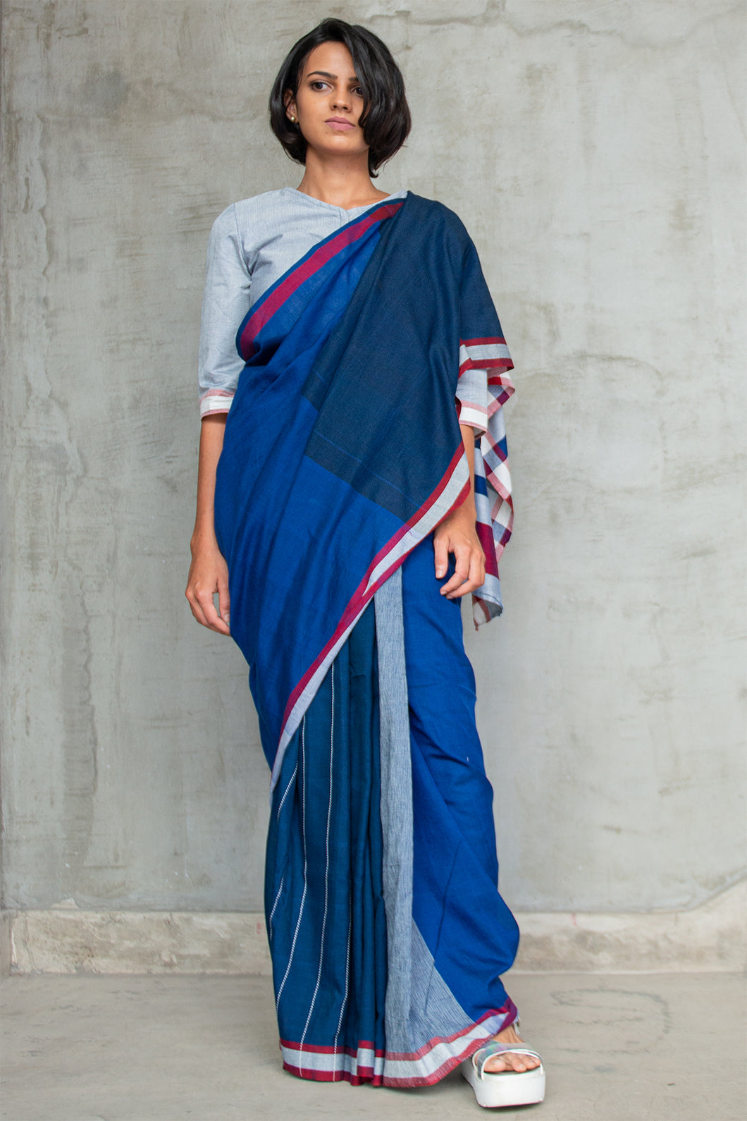 Urban Drape Cool Preppy Handwoven Saree
