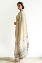Load image into Gallery viewer, Urban Drape Etowah Cream Silk Mixed Saree - Fashion Market.LK
