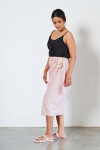 MENDES CEYLON - Pink Si Wrap Skirt