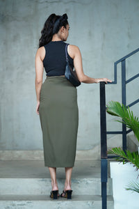 UDDAMI Multi-way Skirt-Dress : Olive