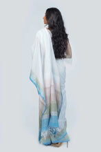 Load image into Gallery viewer, Urban Drape Ivory Bloom  Handwoven Saree
