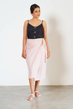 Load image into Gallery viewer, MENDES CEYLON - Pink Si Wrap Skirt
