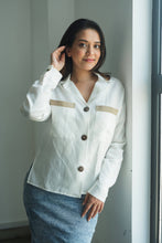 Load image into Gallery viewer, MENDES CEYLON -Smart Shirt with Lepel White

