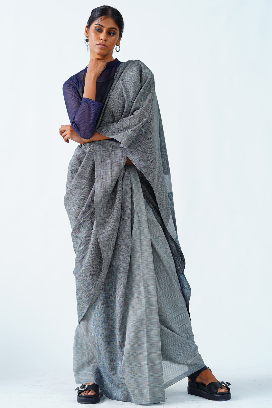 Urban Drape Shady Spirit Handwoven Saree