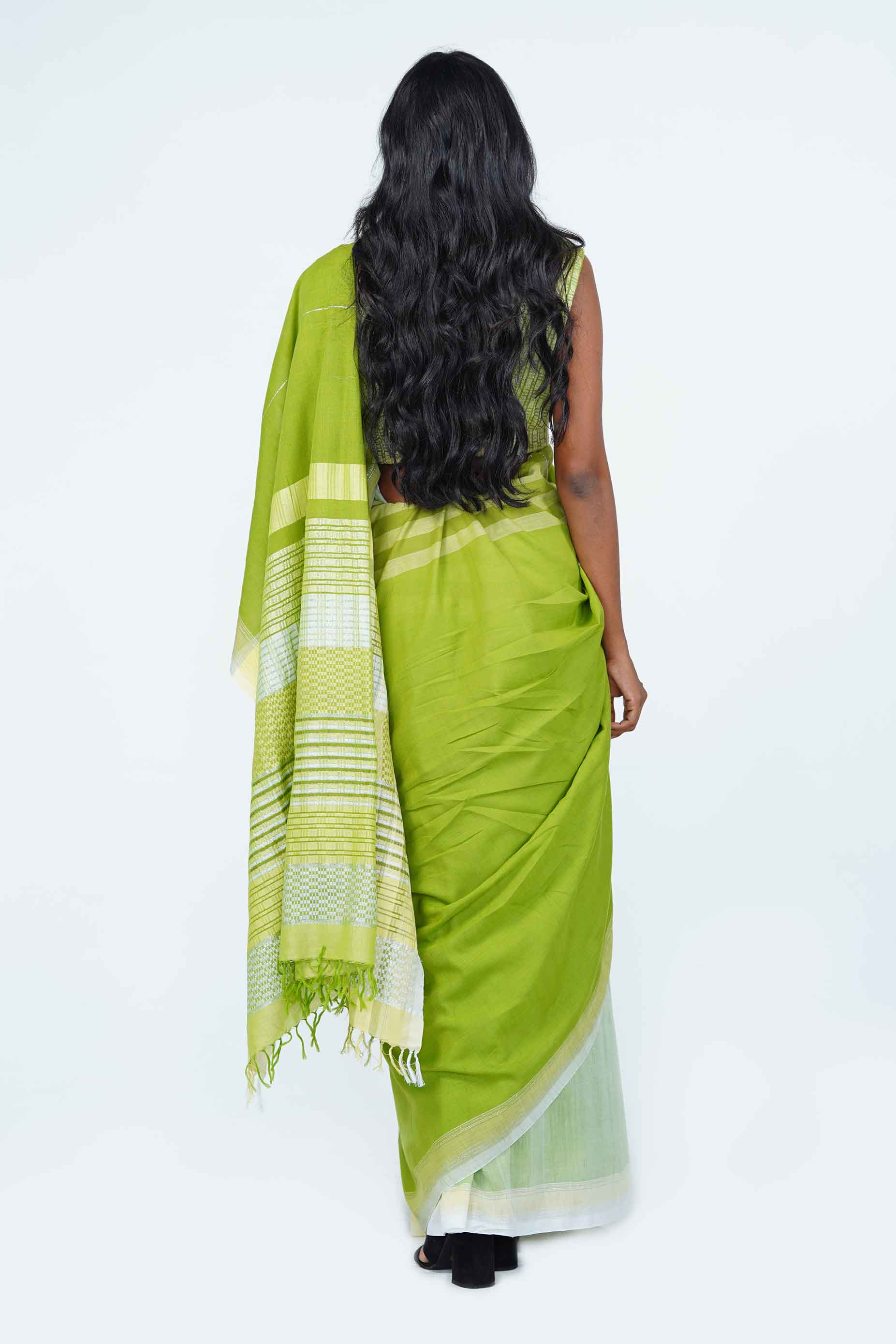 Urban Drape Neon Splash Handwoven Sarees main image 0