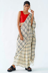 Urban Drape Smoke on the Water Handwoven Saree