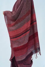 Load image into Gallery viewer, Urban Drape Dark Rose Handwoven Saree
