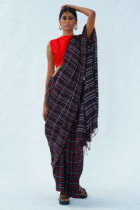 Urban Drape Back to Black Handwoven Saree