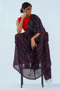 Urban Drape Back to Black Handwoven Saree