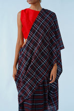 Load image into Gallery viewer, Urban Drape Back to Black Handwoven Saree
