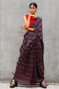 Urban Drape Back to Black Handwoven Saree
