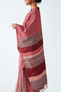 Urban Drape Rusty Cage Handwoven Saree