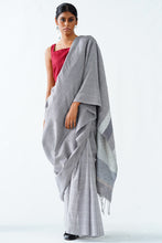 Load image into Gallery viewer, Urban Drape White Riot Saree
