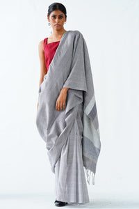 Urban Drape White Riot Saree