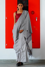 Load image into Gallery viewer, Urban Drape White Riot Saree
