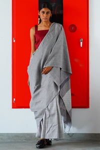 Urban Drape White Riot Saree