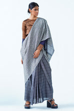 Load image into Gallery viewer, Urban Drape Blackwater Handwoven Saree

