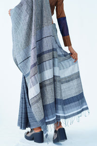 Urban Drape Blackwater Handwoven Saree