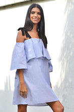 Load image into Gallery viewer, Off-Shoulder Dress -Stripe - Fashion Market.LK
