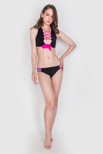 Load image into Gallery viewer, Ursula Tie Front Crop Top C3
