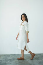 Load image into Gallery viewer, MENDES CEYLON - March Linen Shirt Dress White
