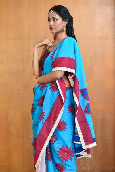 Urban Drape Paisley Mint Saree - Fashion Market.LK