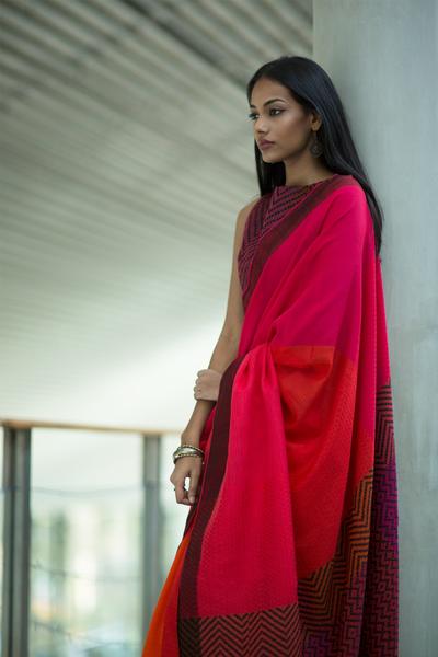 Urban Drape Pink Glow Saree - Fashion Market.LK