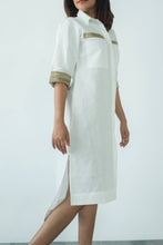 Load image into Gallery viewer, MENDES CEYLON - March Linen Shirt Dress White
