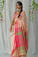 Load image into Gallery viewer, Urban Drape Rose Spray Saree
