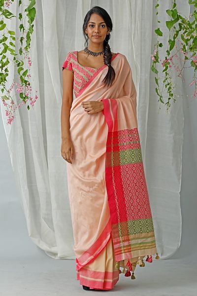 Urban Drape Rose Spray Saree