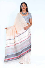 Load image into Gallery viewer, Urban Drape Paler Tones Of Nude Handwoven Saree
