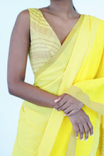 Load image into Gallery viewer, Urban Drape Lure Yellow  Handwoven Saree
