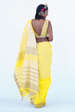 Load image into Gallery viewer, Urban Drape Lure Yellow  Handwoven Saree
